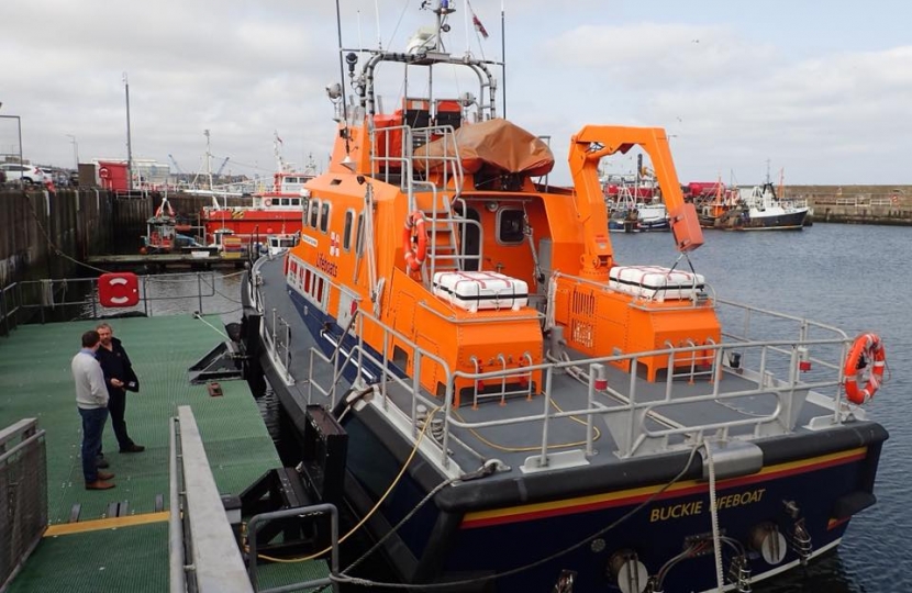 Douglas Ross MP visits RNLI Buckie