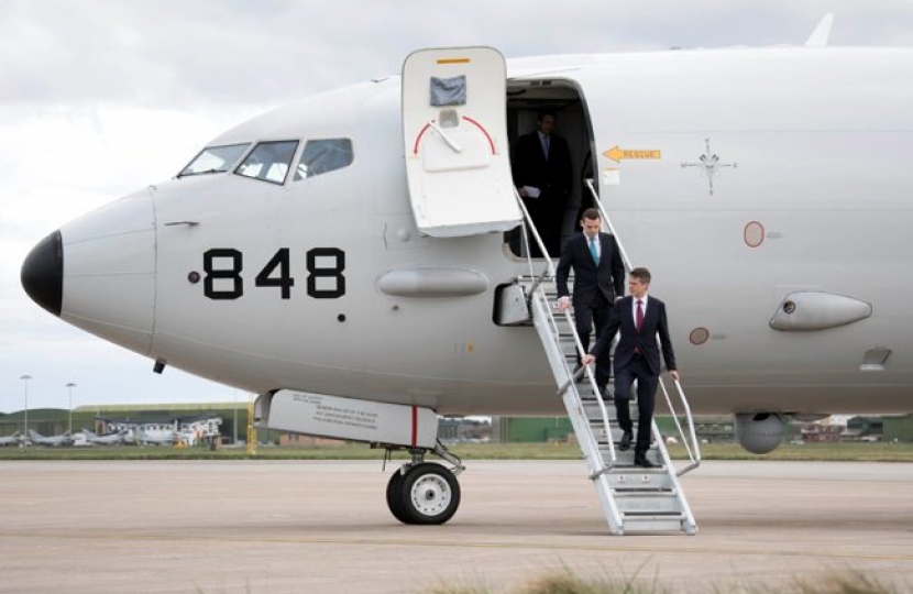 Douglas Ross MP with Secretary of State for Defence Gavin Williamson