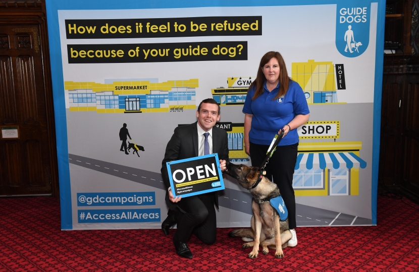 Ross Highlights Discrimination Against People With Assistance Dogs Douglas Ross