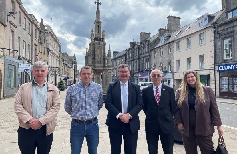 Cllr Gatt, Douglas Ross MP, Iain Stewart MP, Cllr Macrae and Cllr Dunbar