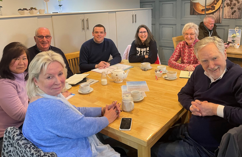 Douglas with campaigners and some councillors