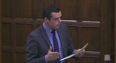 Moray MP Douglas Ross speaking in Parliament