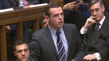 Moray MP Douglas Ross speaking in Parliament