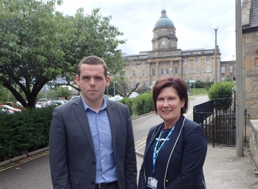 Douglas Ross MP at Dr Gray's