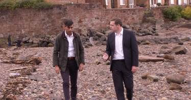 Douglas with Rishi Sunak MP