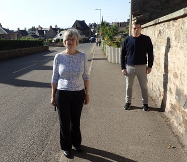 Cllr Claire Feaver and Douglas Ross MP