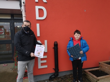 Douglas Ross with the competition winner