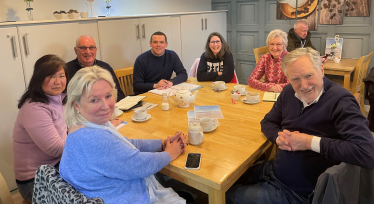 Douglas with campaigners and some councillors